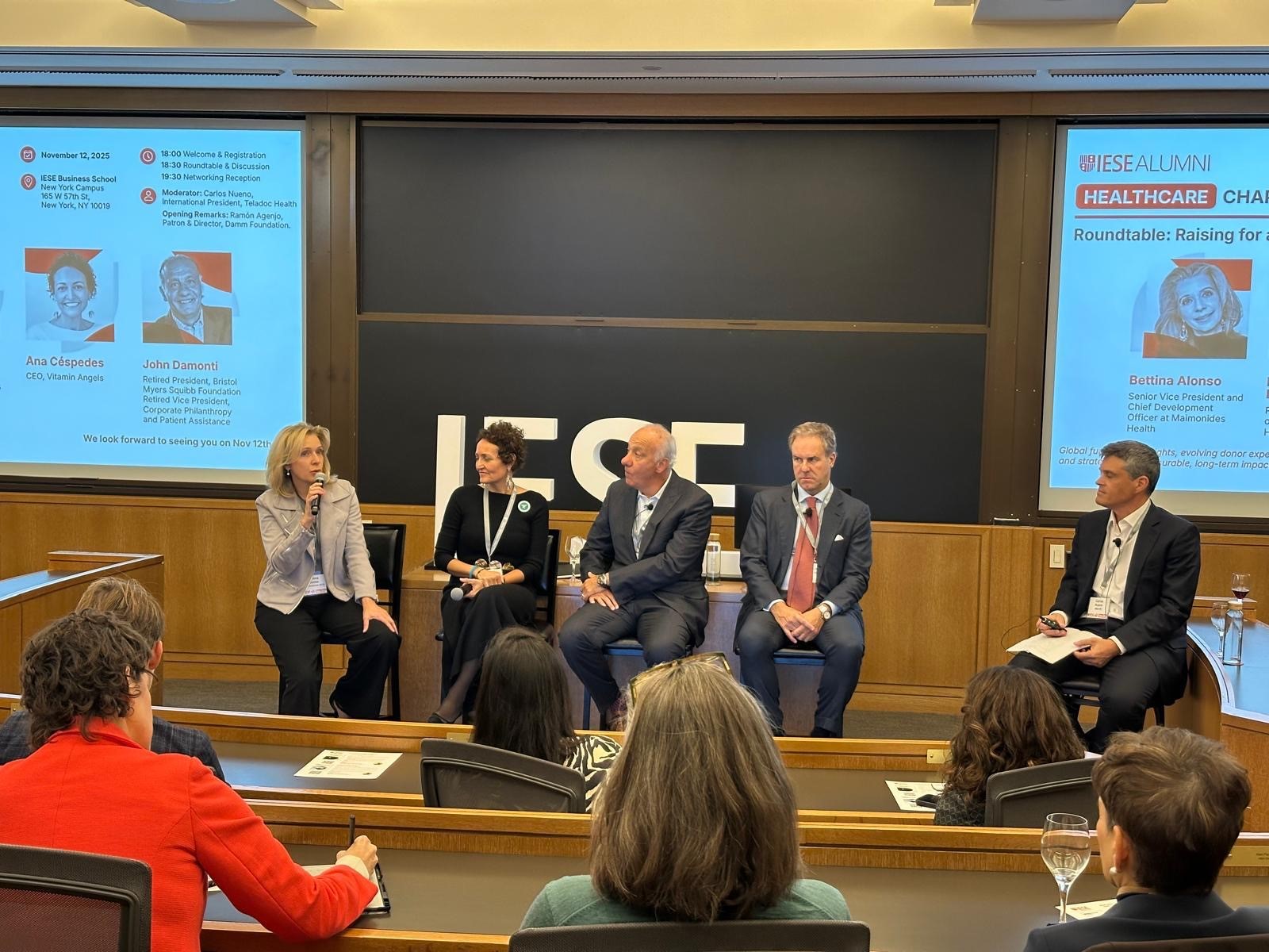 Bettina Alonso on a panel at IESE Business School